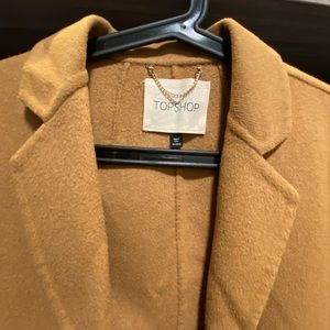 Topshop Wool Coat Jacket